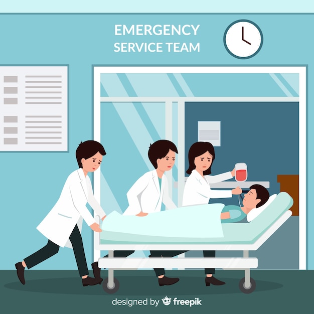 Free Vector emergency service team