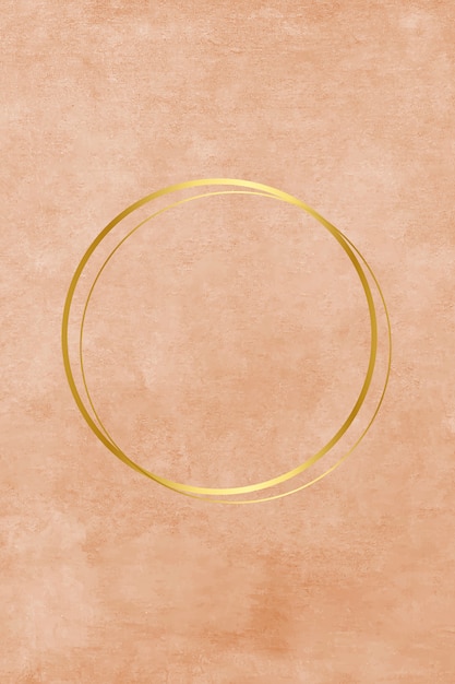 Free Vector empty metallic circle in paint