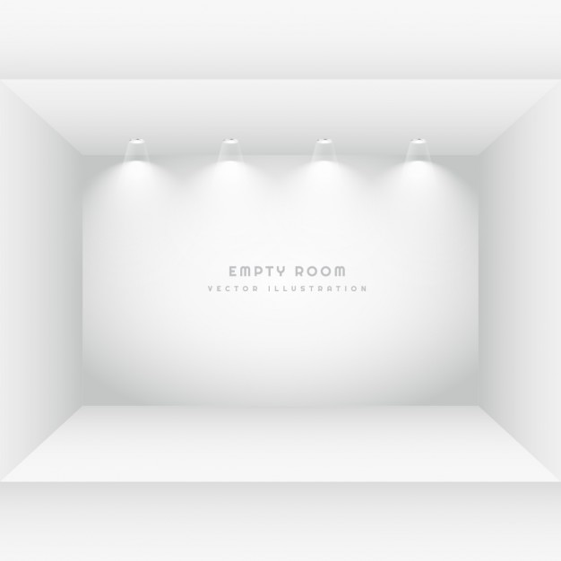 Free Vector empty room with spotlights