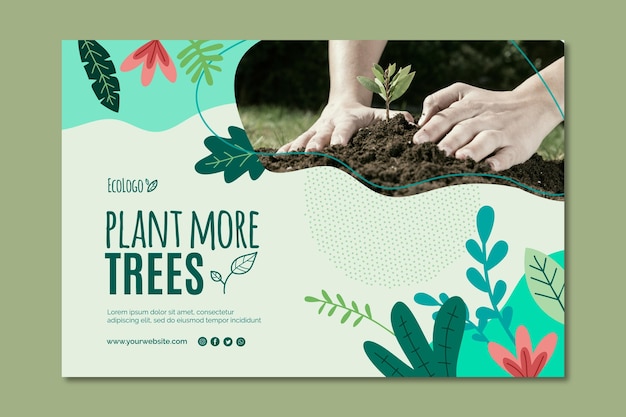 Environment banner template design