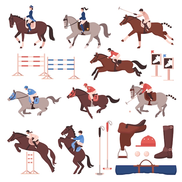 Equestrian Sport icon set