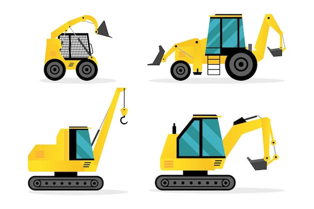 Free vector excavator collection