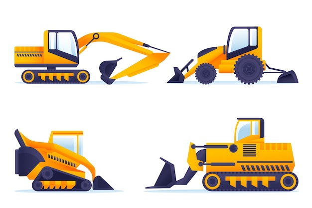 Free Vector excavator pack