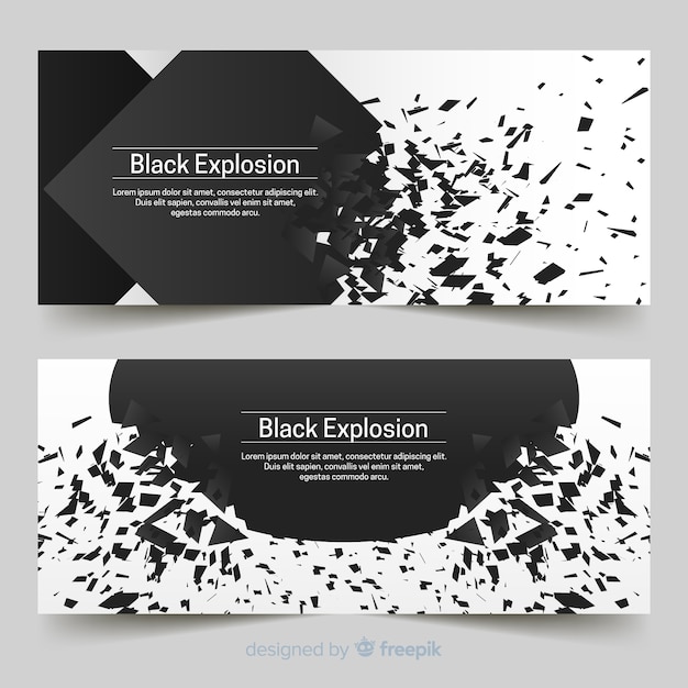 Explosion banners