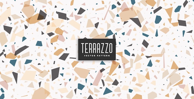 Free vector eye catching abstract terrazzo texture background for flat surface vector