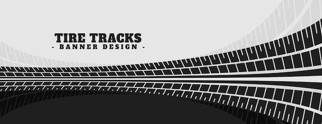 Free Vector eye catching dirty tire track pattern grunge texture banner