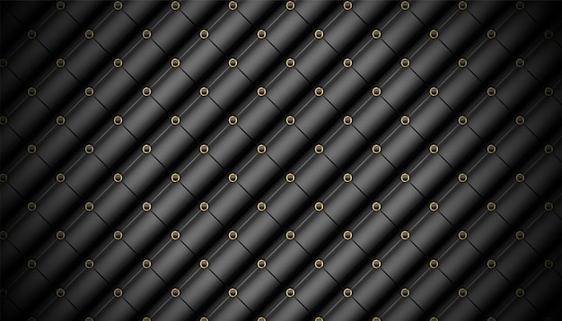 Free Vector eye catching realistic quilted texture dark background for interior decor