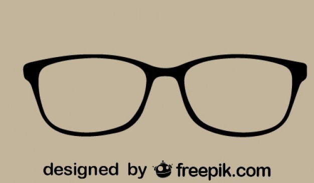 Free vector eyeglasses icon retro style