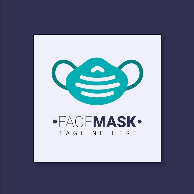 Face mask logo template