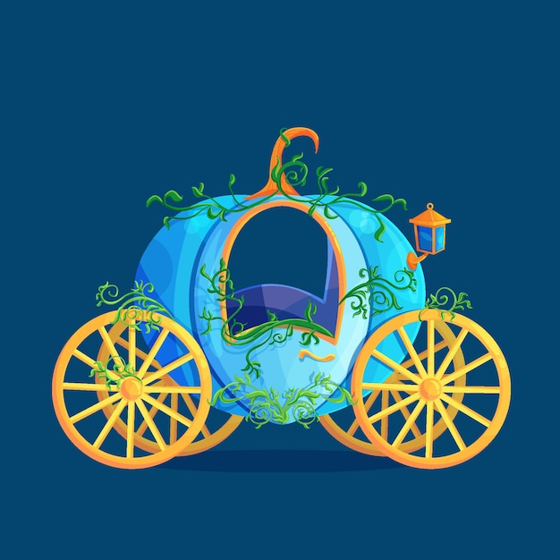 Free Vector fairytale carriage concept