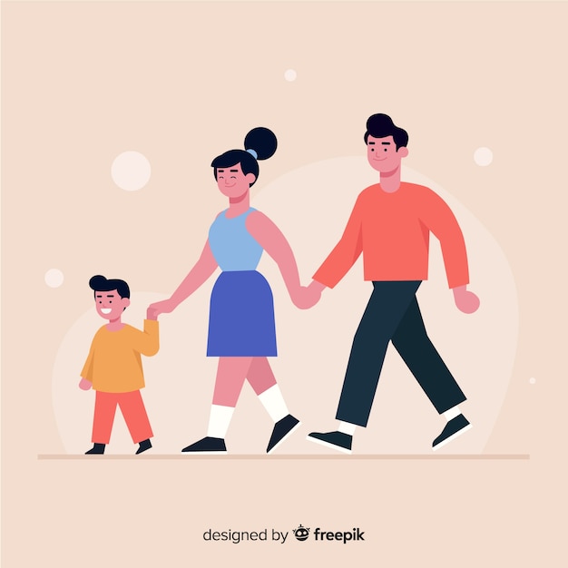 Free Vector family portrait