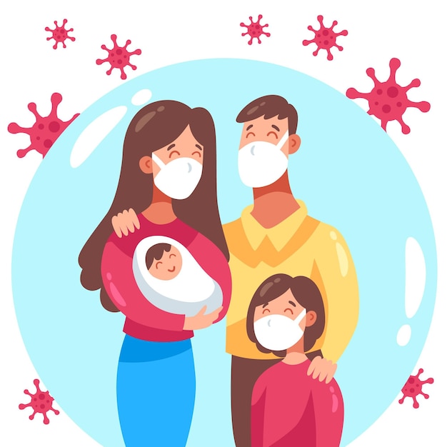 Family protected from the virus