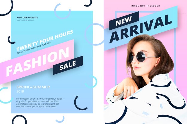 Free Vector fashion banner template