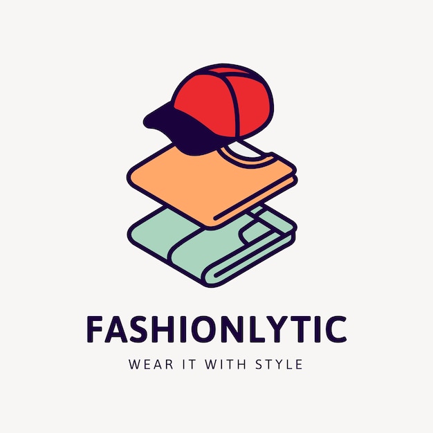 Free vector fashion logo template, business branding design vector