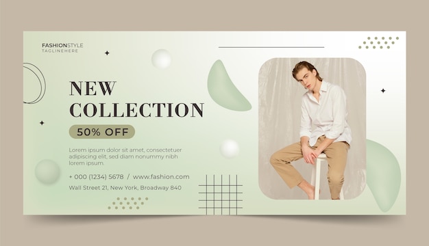 Free Vector fashion trends sale banner template