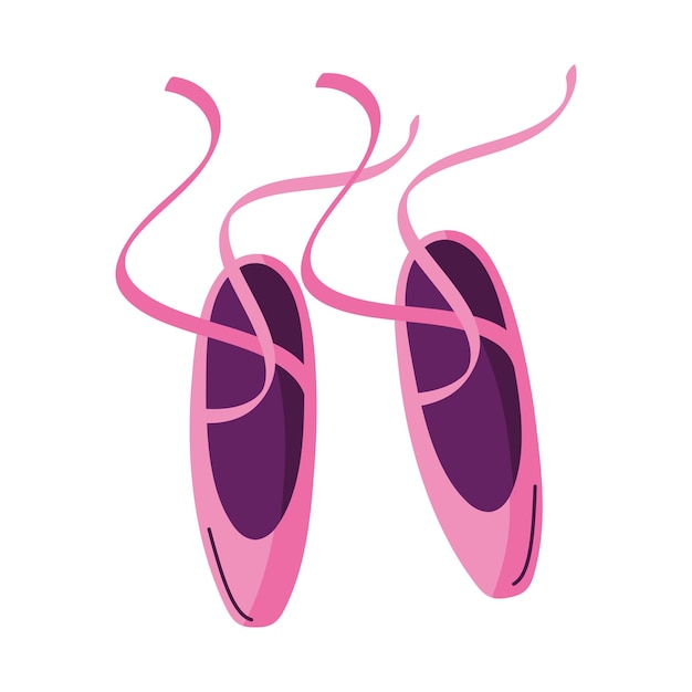 Free Vector fashionable ballet slippers