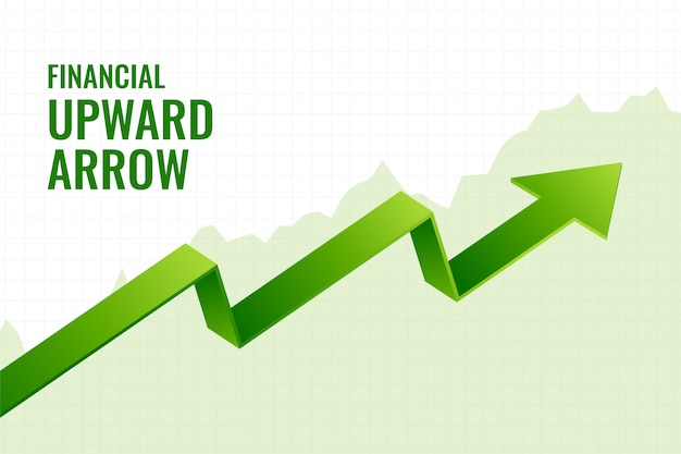 Free Vector financial incline growth upward arrow trend background design