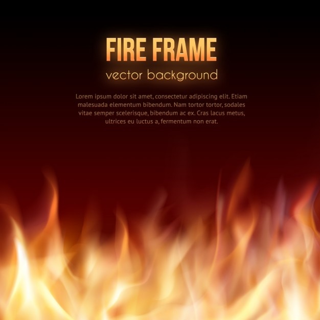 Free Vector fire flame background