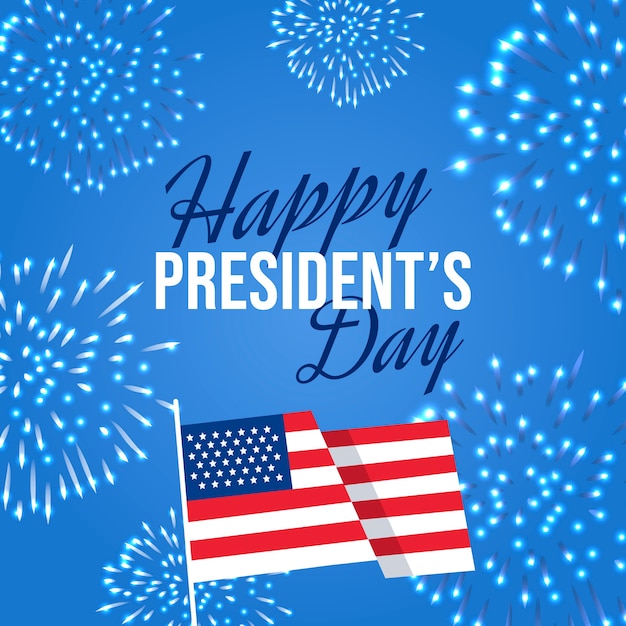 Fireworks concept for presidents day