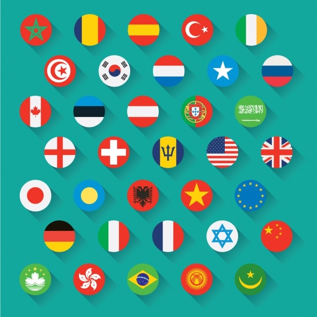 Free Vector flags icons