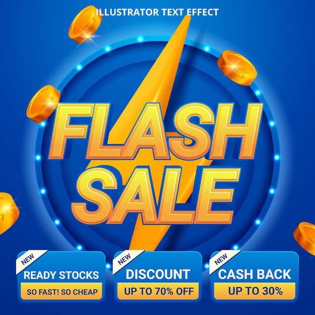 Free Vector flash sale promotion vector illustration