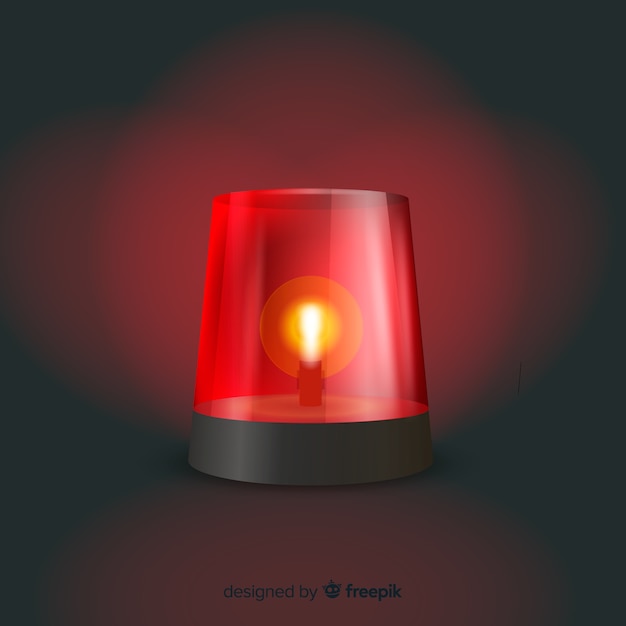 Free Vector flashing red siren