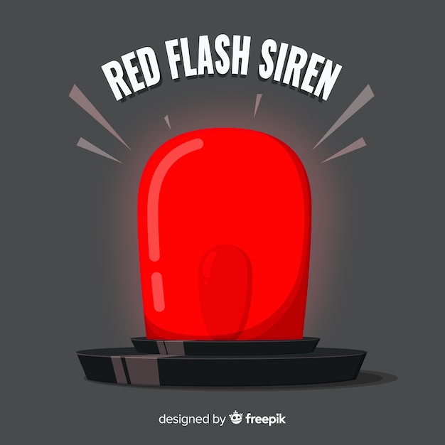 Free Vector flashing red siren