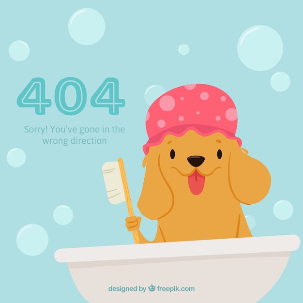 Free Vector flat 404 error template