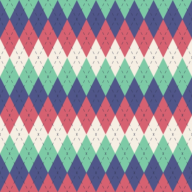 Free vector flat argyle pattern