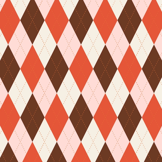 Free vector flat argyle pattern