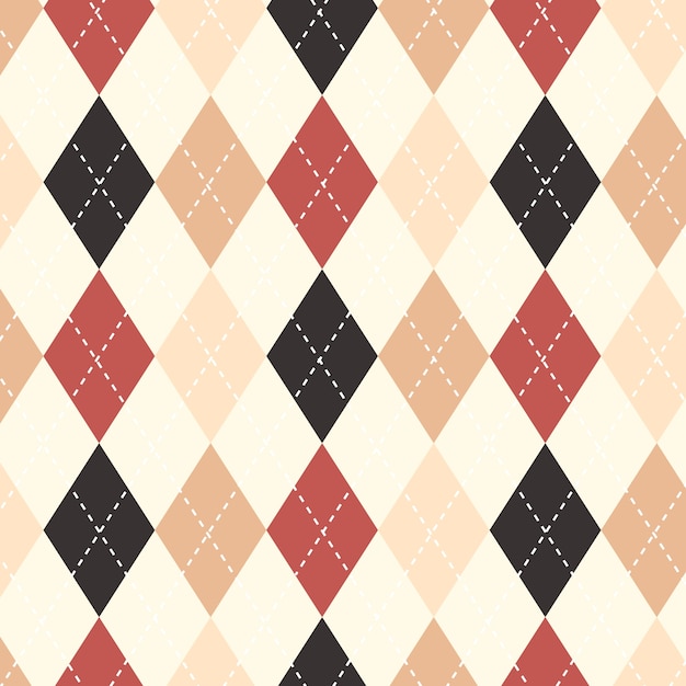 Free vector flat argyle pattern