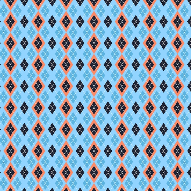 Free vector flat argyle pattern