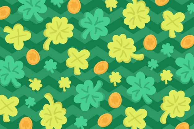 Free Vector flat background for st. patrick's day celebration