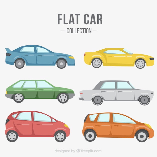 Free Vector flat cars with different designs