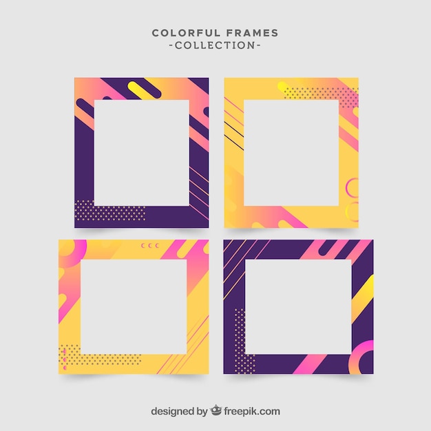 Free Vector flat colorful frame