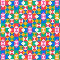 Free vector flat design colorful geometric pattern