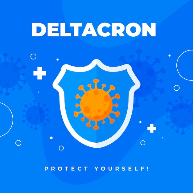Free vector flat design deltacron illustration