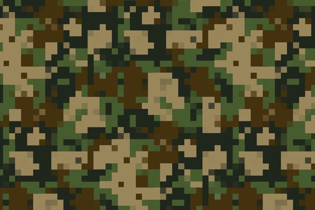 Flat design digital camo pattern