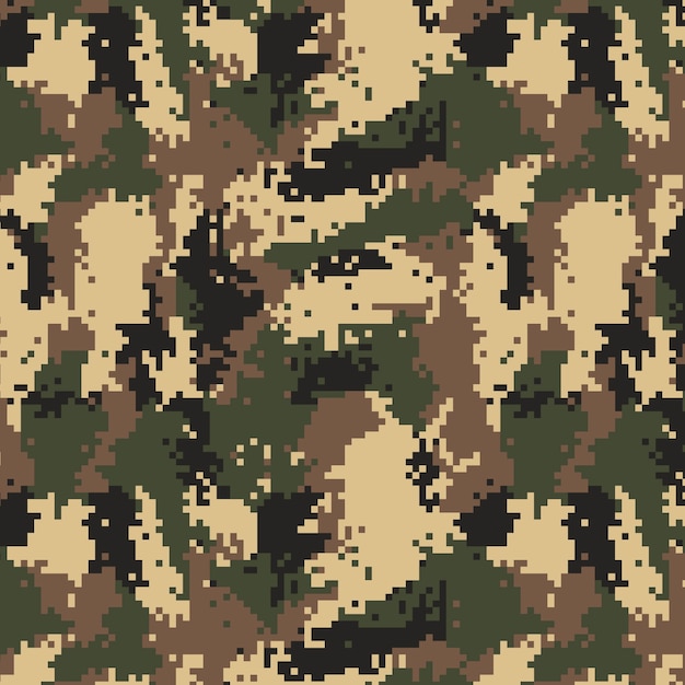 Free vector flat design digital camo pattern