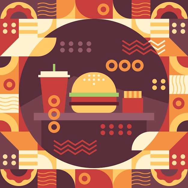 Free Vector flat design geometric illustration