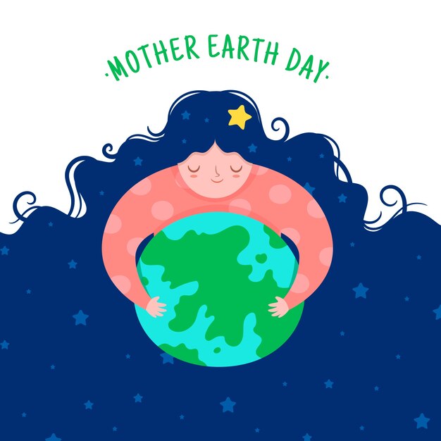 Free Vector flat design international mother earth day design