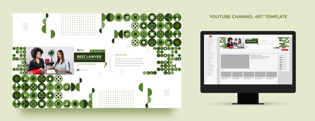 Flat design law firm template