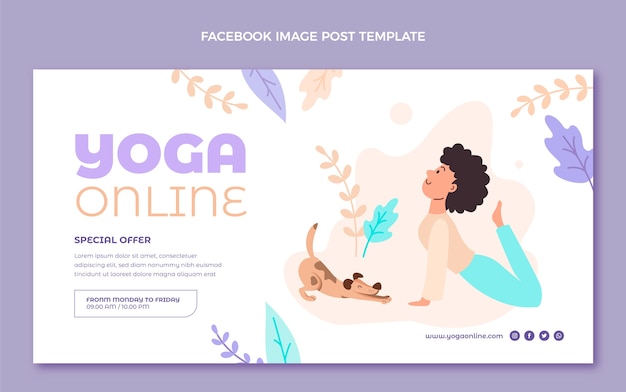 Free Vector flat design medical facebook post