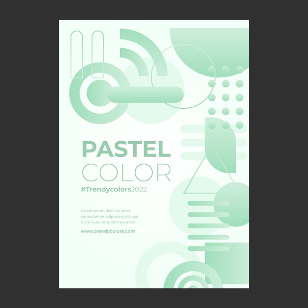 Free Vector flat design pastel color templates