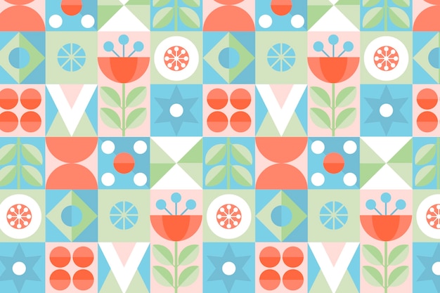 Free vector flat design scandinavian design pattern