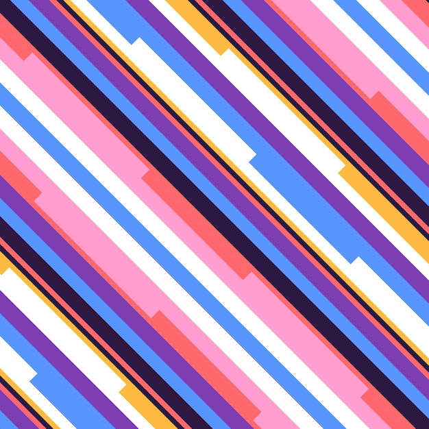 Free Vector flat design stripes pattern design