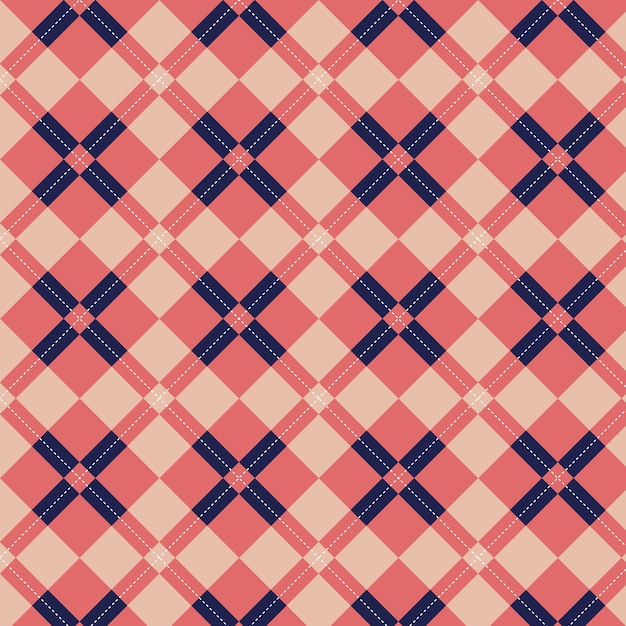 Free Vector flat design sweater-like argyle pattern