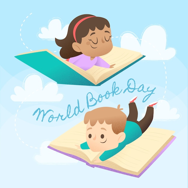 Free vector flat design world book day event