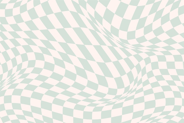 Free vector flat distorted checkered background