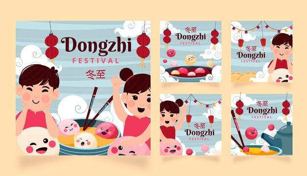 Flat dongzhi festival instagram posts collection